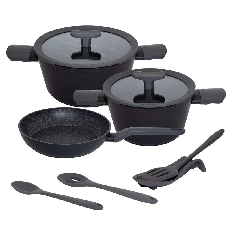 سرویس قابلمه و تابه گرانیت 9 پارچه لیدوما مدل لئو سری برگهوف